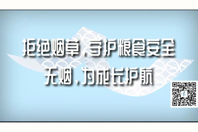 美女被大鸡巴爆操视频拒绝烟草，守护粮食安全